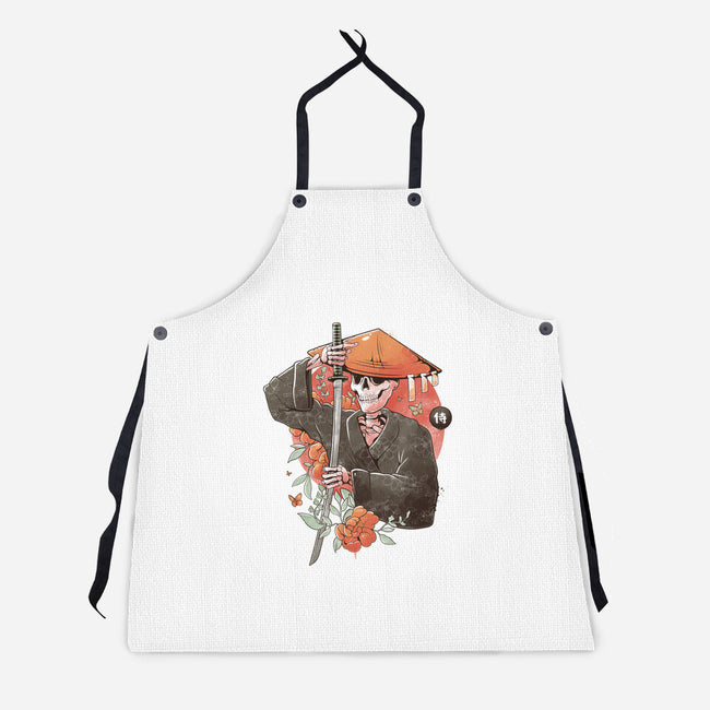 Way Of The Samurai Skull-unisex kitchen apron-eduely