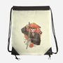 Way Of The Samurai Skull-none drawstring bag-eduely