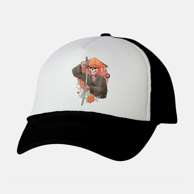 Way Of The Samurai Skull-unisex trucker hat-eduely