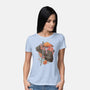 Way Of The Samurai Skull-womens basic tee-eduely