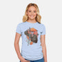 Way Of The Samurai Skull-womens fitted tee-eduely
