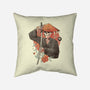 Way Of The Samurai Skull-none removable cover w insert throw pillow-eduely