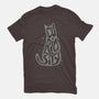 Curiosity Cat-womens basic tee-tobefonseca