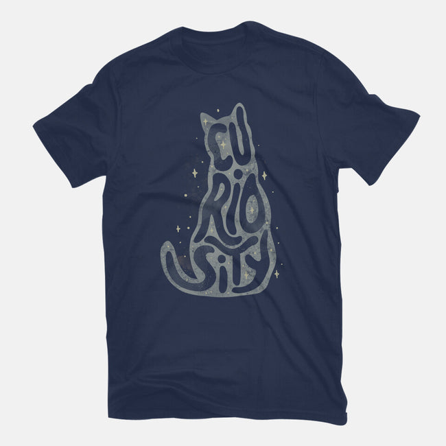 Curiosity Cat-womens fitted tee-tobefonseca