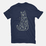 Curiosity Cat-womens fitted tee-tobefonseca