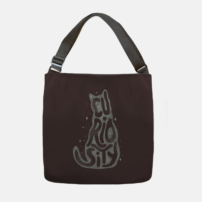 Curiosity Cat-none adjustable tote bag-tobefonseca