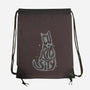 Curiosity Cat-none drawstring bag-tobefonseca