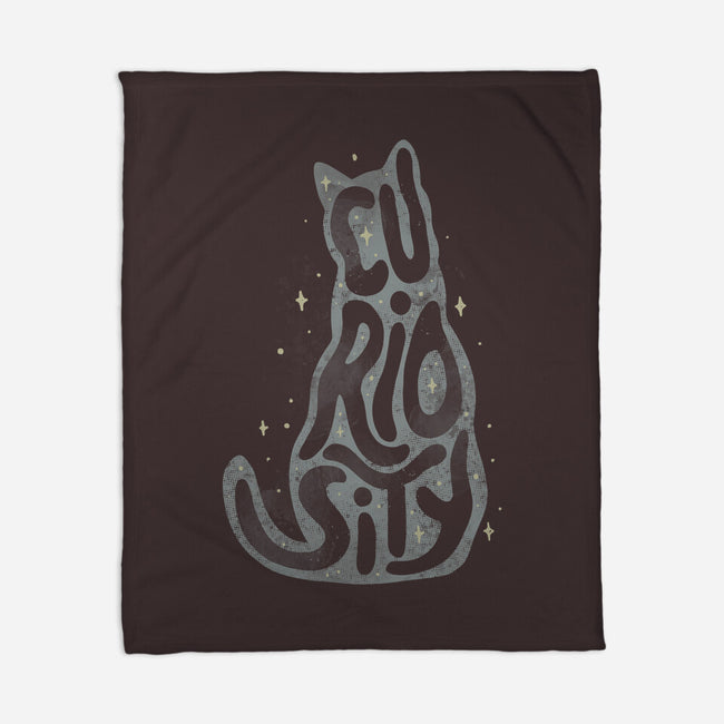 Curiosity Cat-none fleece blanket-tobefonseca