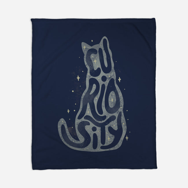 Curiosity Cat-none fleece blanket-tobefonseca