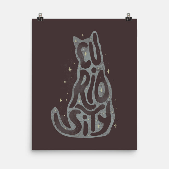 Curiosity Cat-none matte poster-tobefonseca