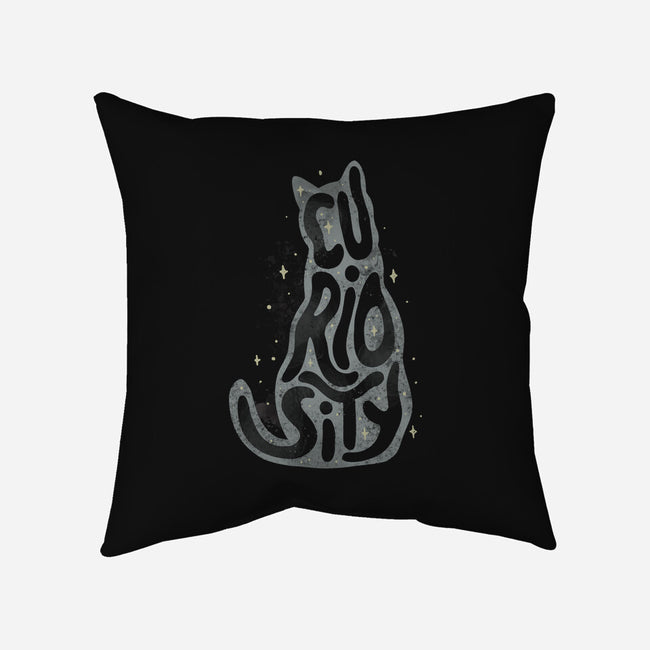 Curiosity Cat-none removable cover w insert throw pillow-tobefonseca