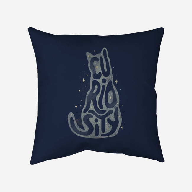 Curiosity Cat-none removable cover w insert throw pillow-tobefonseca