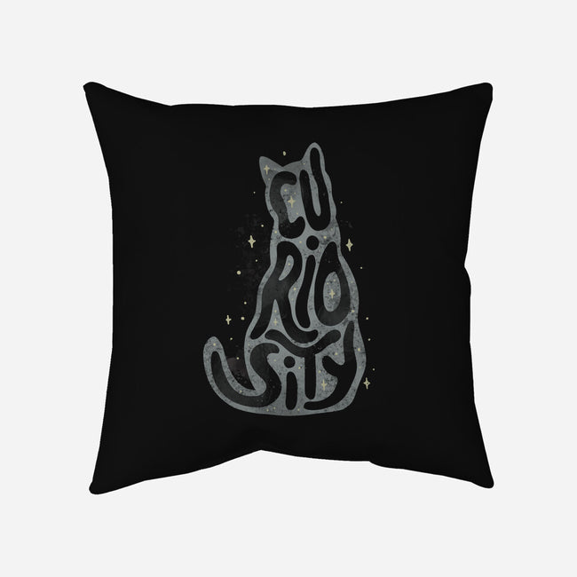 Curiosity Cat-none removable cover throw pillow-tobefonseca