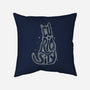 Curiosity Cat-none removable cover throw pillow-tobefonseca