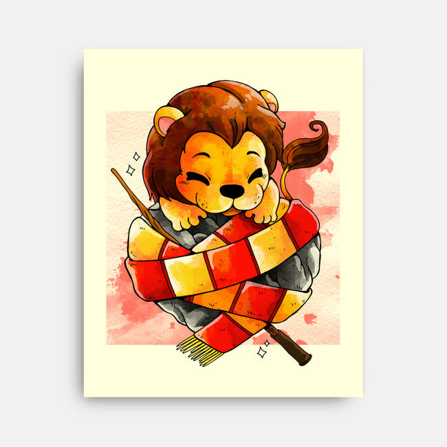 Lion Heart-none stretched canvas-Vallina84