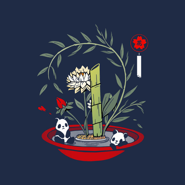Ikebana Panda-womens fitted tee-Vallina84