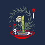 Ikebana Panda-womens fitted tee-Vallina84