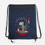 Ikebana Panda-none drawstring bag-Vallina84