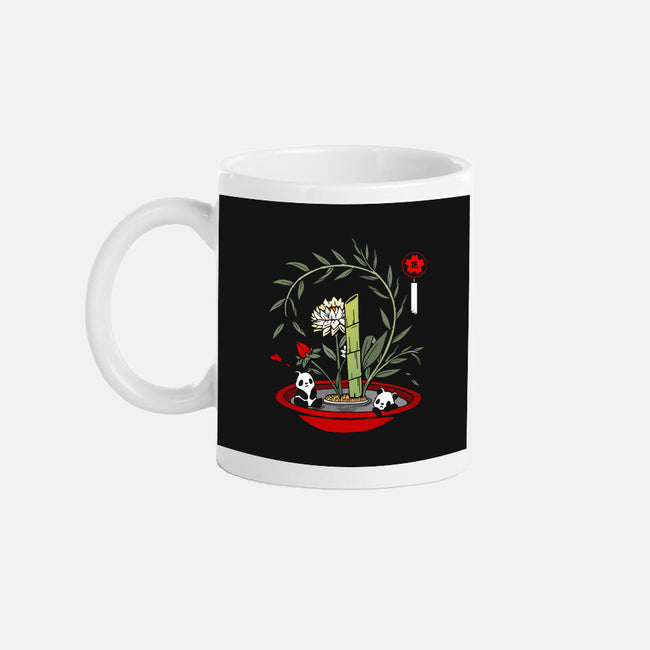 Ikebana Panda-none mug drinkware-Vallina84