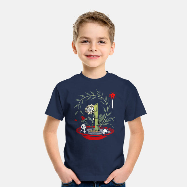 Ikebana Panda-youth basic tee-Vallina84