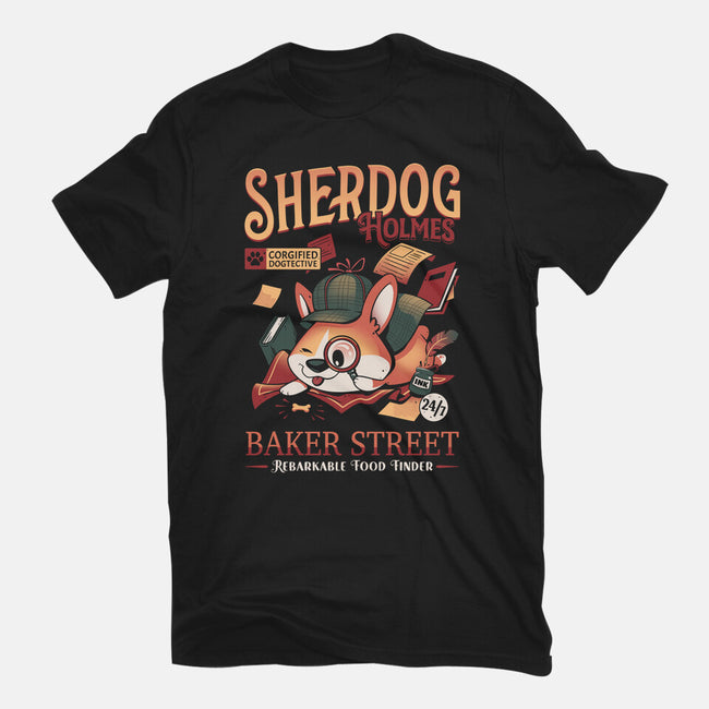 Mister Sherdog Holmes-womens basic tee-Snouleaf