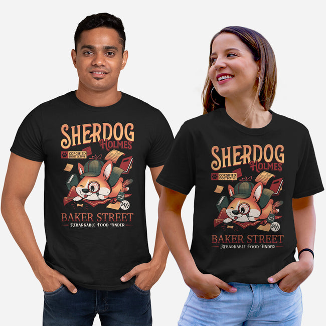 Mister Sherdog Holmes-unisex basic tee-Snouleaf