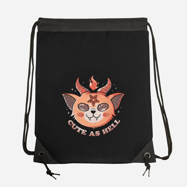 Cute In Hell-none drawstring bag-Eoli Studio