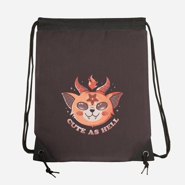 Cute In Hell-none drawstring bag-Eoli Studio