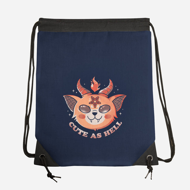 Cute In Hell-none drawstring bag-Eoli Studio