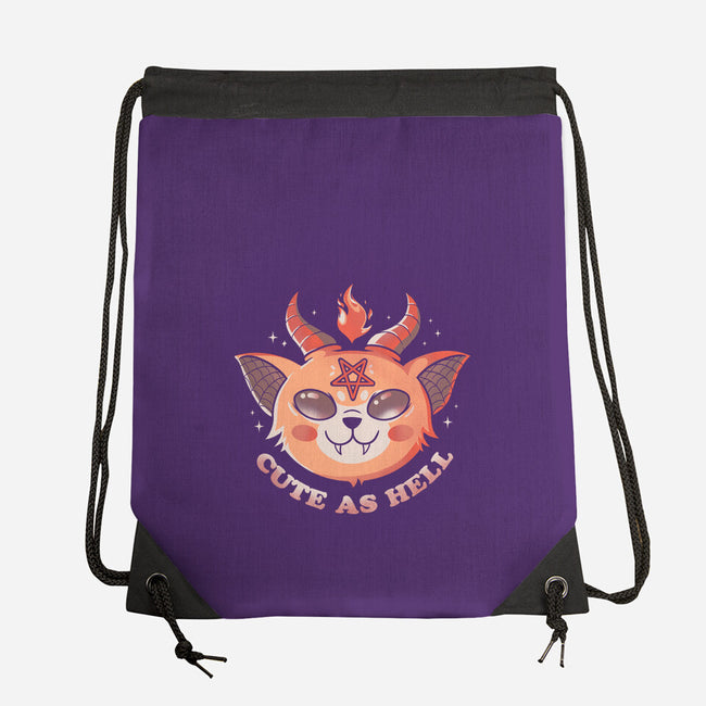 Cute In Hell-none drawstring bag-Eoli Studio