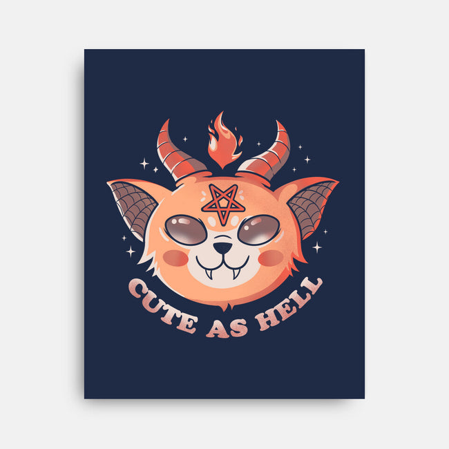 Cute In Hell-none stretched canvas-Eoli Studio