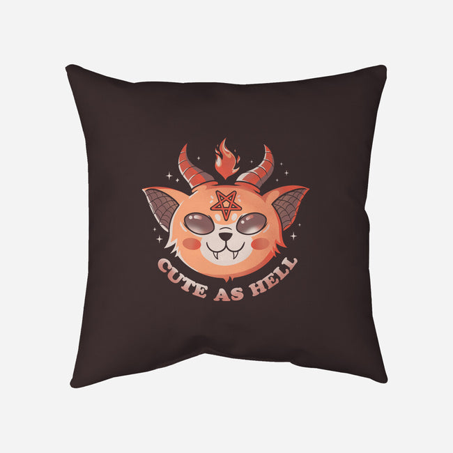Cute In Hell-none removable cover w insert throw pillow-Eoli Studio