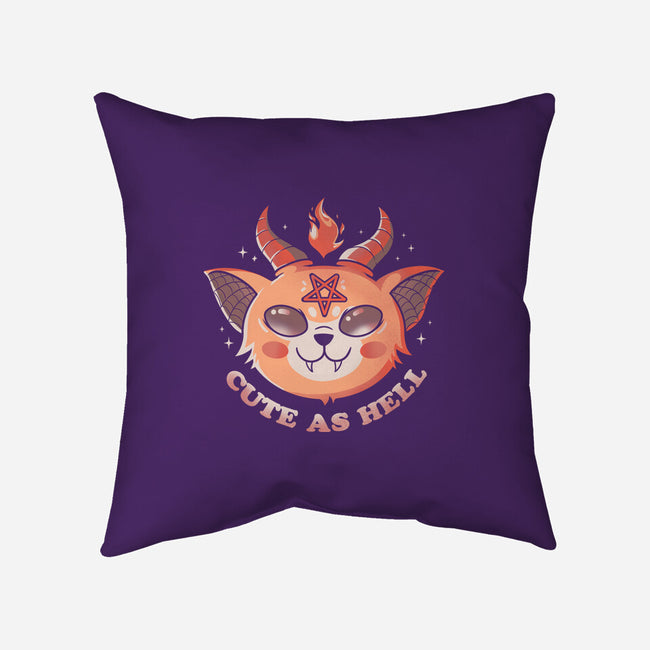 Cute In Hell-none removable cover w insert throw pillow-Eoli Studio