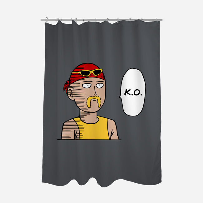 One Wrestling Man-none polyester shower curtain-Melonseta