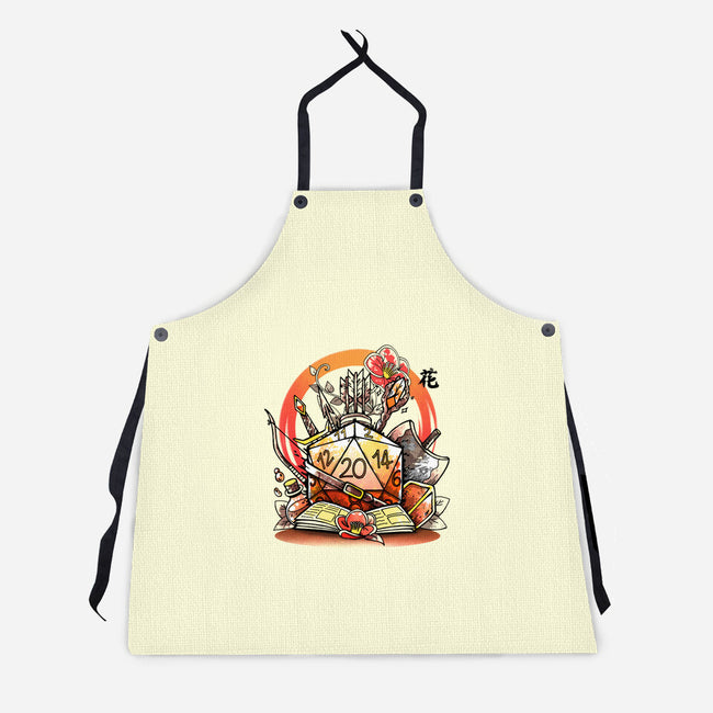 Ikebana Dice-unisex kitchen apron-Vallina84