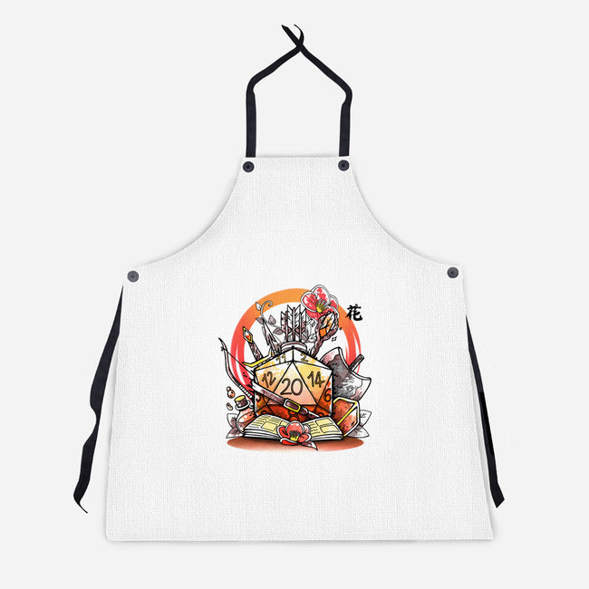 Ikebana Dice-unisex kitchen apron-Vallina84