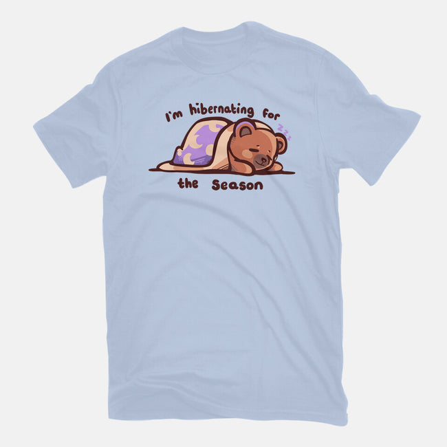 Hibernating For The Season-womens fitted tee-TechraNova