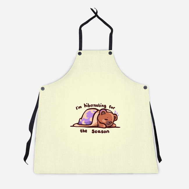 Hibernating For The Season-unisex kitchen apron-TechraNova