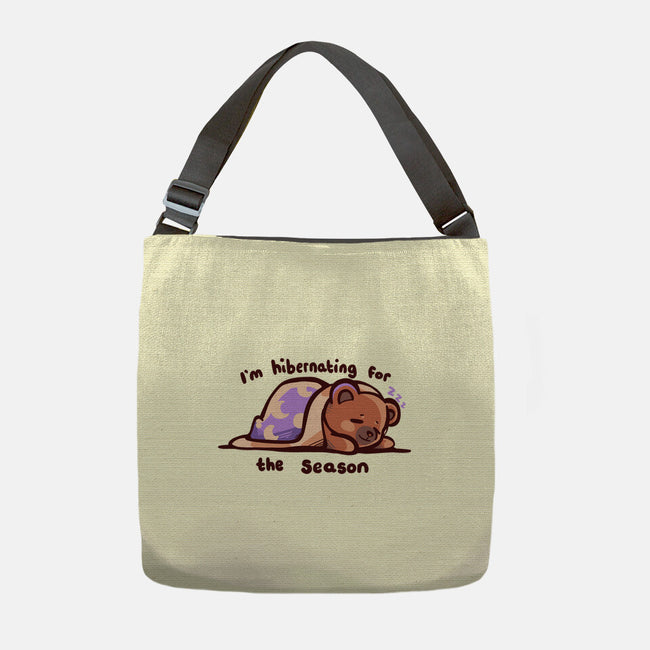 Hibernating For The Season-none adjustable tote bag-TechraNova
