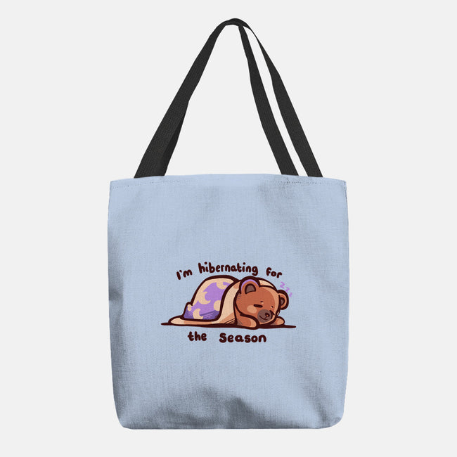 Hibernating For The Season-none basic tote bag-TechraNova