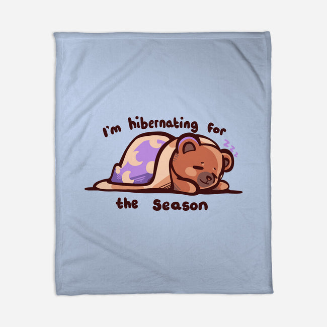 Hibernating For The Season-none fleece blanket-TechraNova