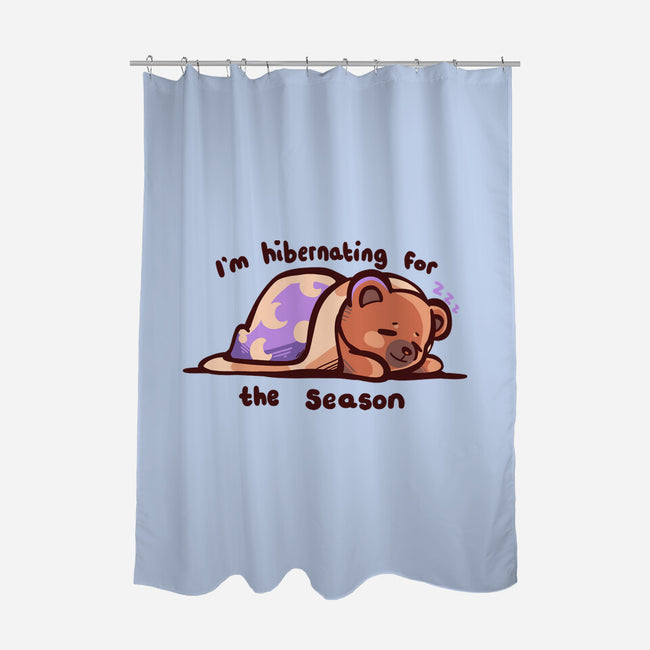 Hibernating For The Season-none polyester shower curtain-TechraNova