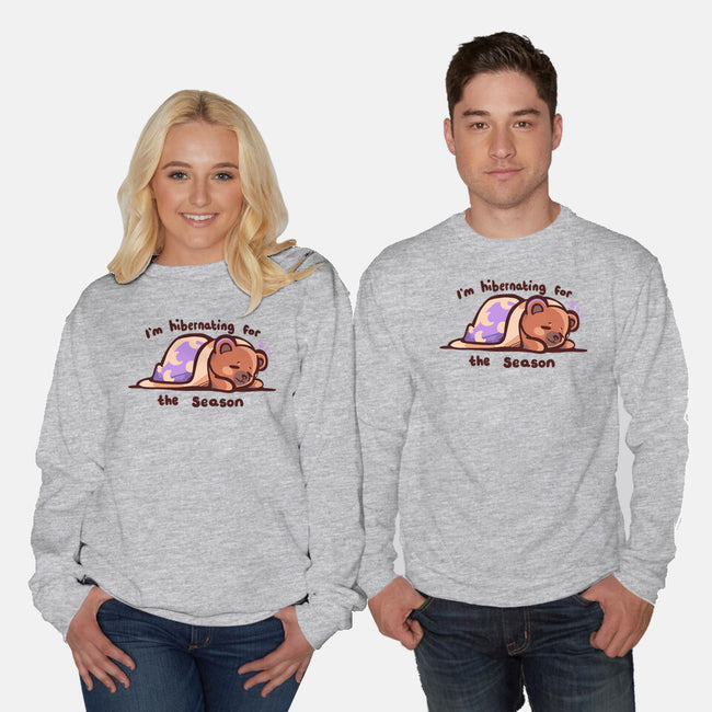 Hibernating For The Season-unisex crew neck sweatshirt-TechraNova