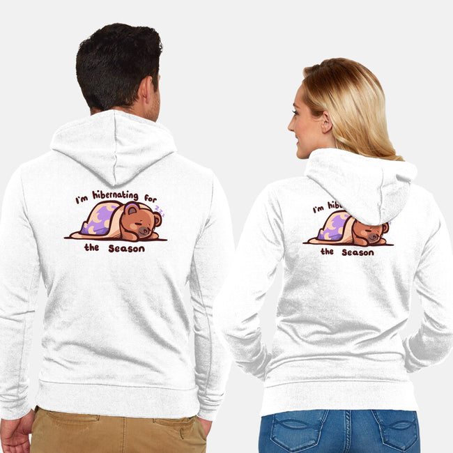 Hibernating For The Season-unisex zip-up sweatshirt-TechraNova