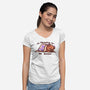 Hibernating For The Season-womens v-neck tee-TechraNova