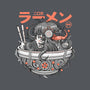 Ramen Yokai Girl-none removable cover w insert throw pillow-Bear Noise