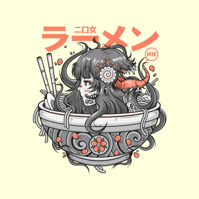 Ramen Yokai Girl-none removable cover w insert throw pillow-Bear Noise