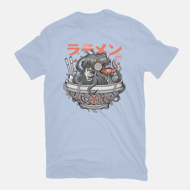 Ramen Yokai Girl-womens fitted tee-Bear Noise