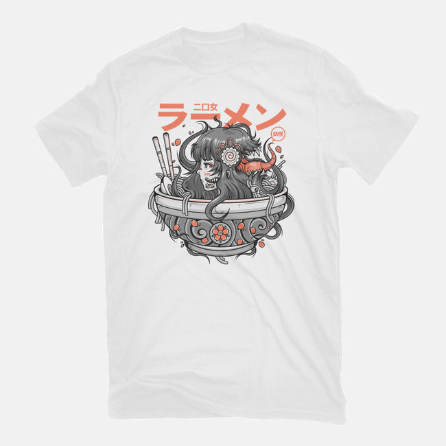 Ramen Yokai Girl-womens fitted tee-Bear Noise