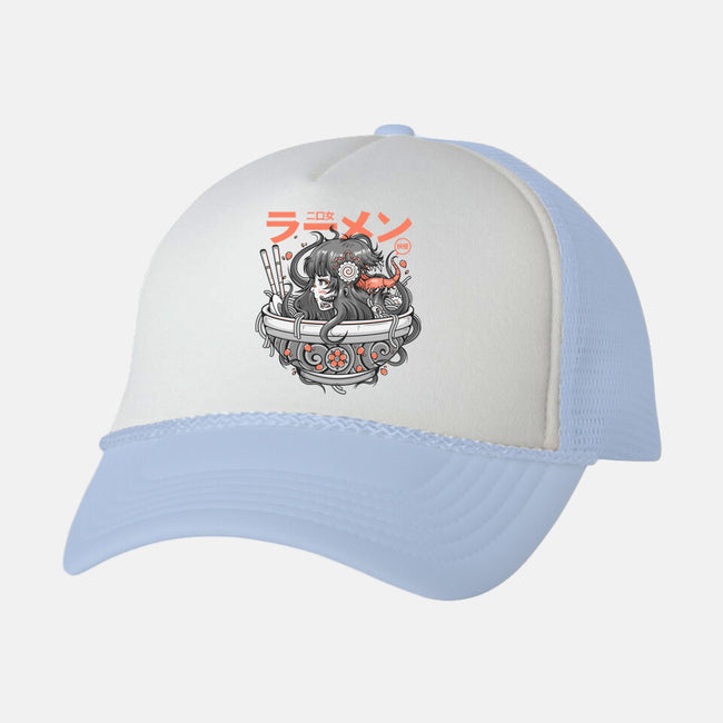 Ramen Yokai Girl-unisex trucker hat-Bear Noise